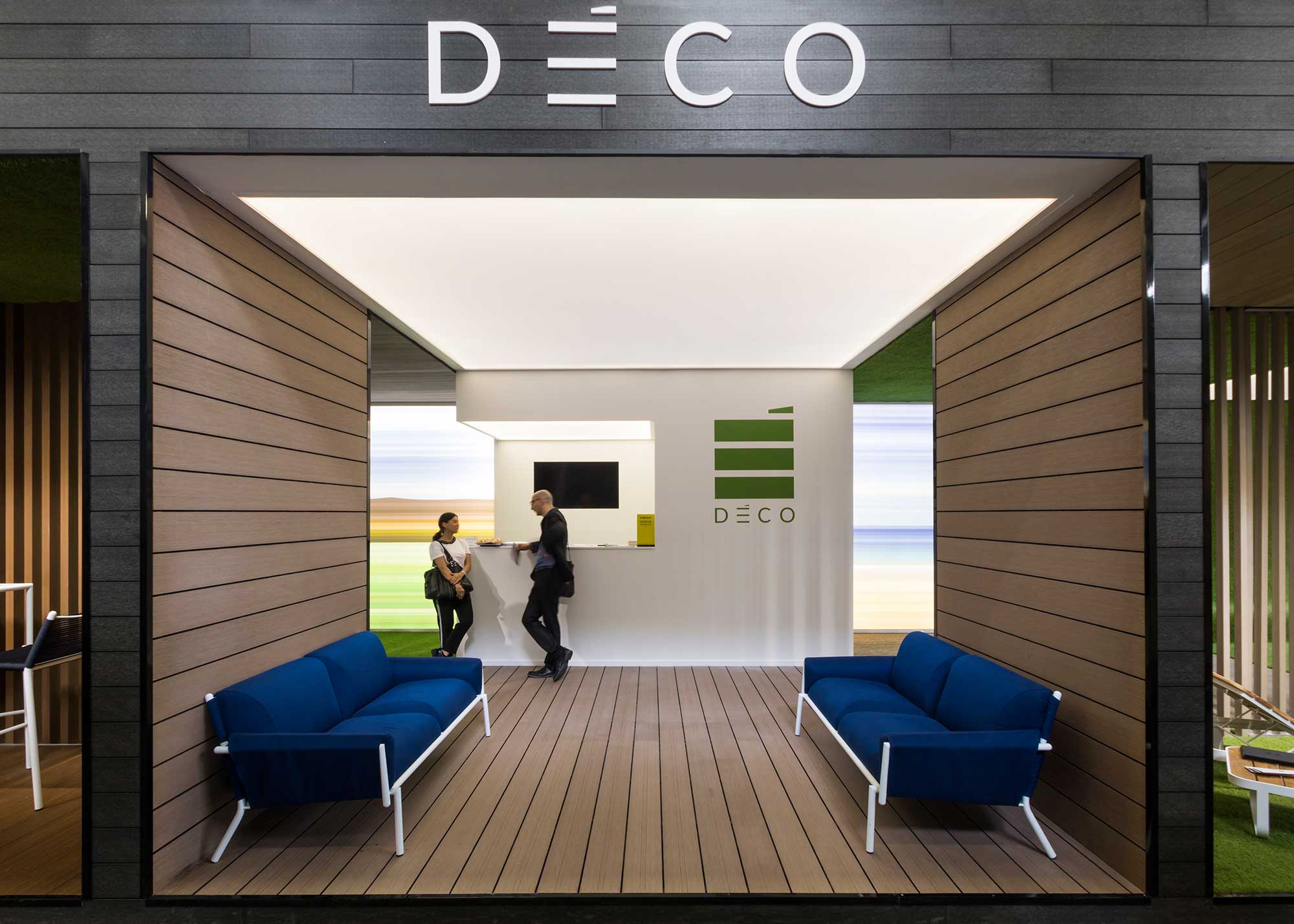 Deco stand interior design and architecture